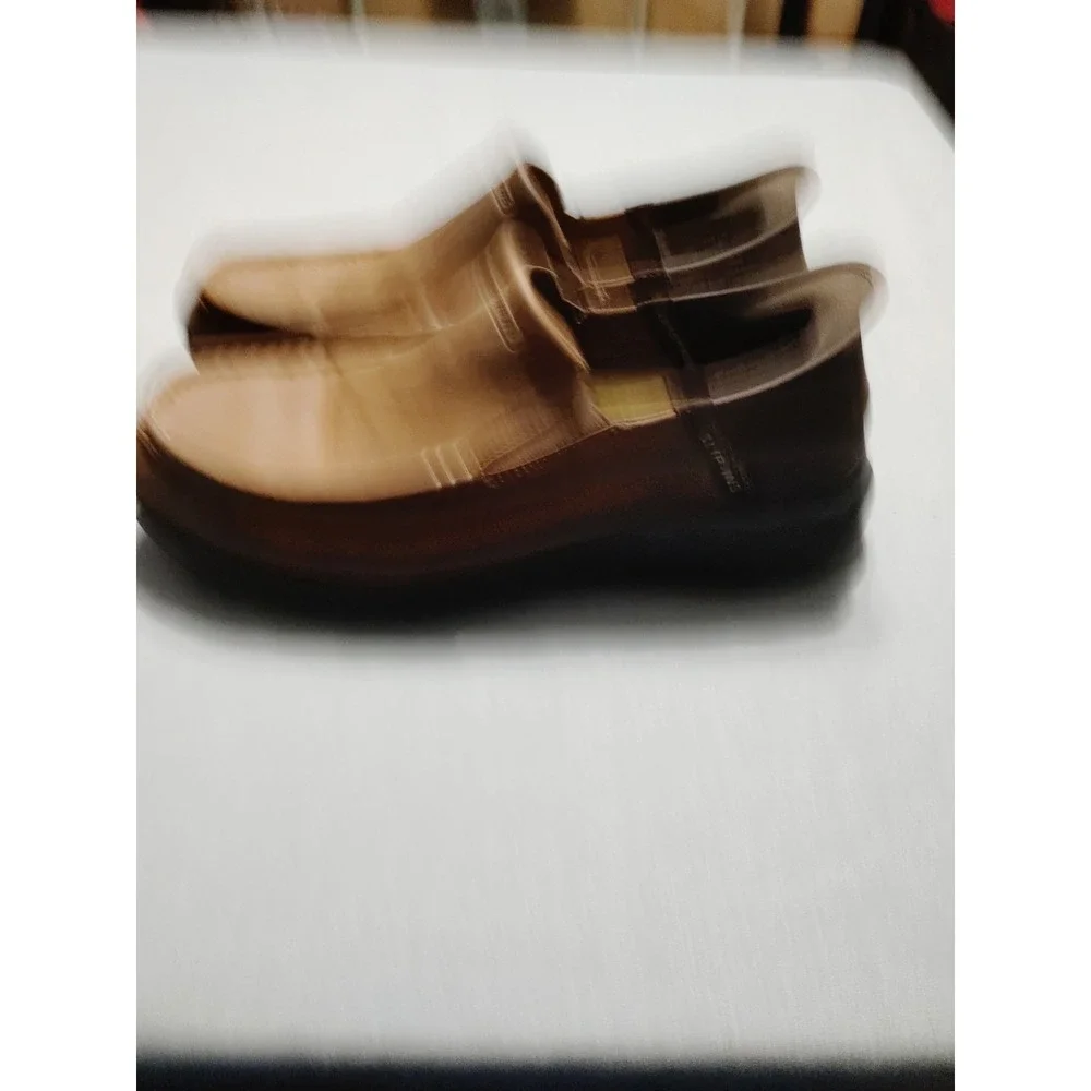 Skechers Goga Mat Arch Slip-Ins‎ Shoes Men 11 WIDE Brown Air Cooled Memory Foam